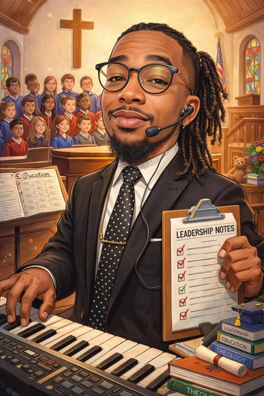 Illustrated portrait of Apostle T.D. Robinson.